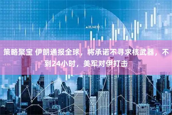 策略聚宝 伊朗通报全球，将承诺不寻求核武器，不到24小时，美军对伊打击